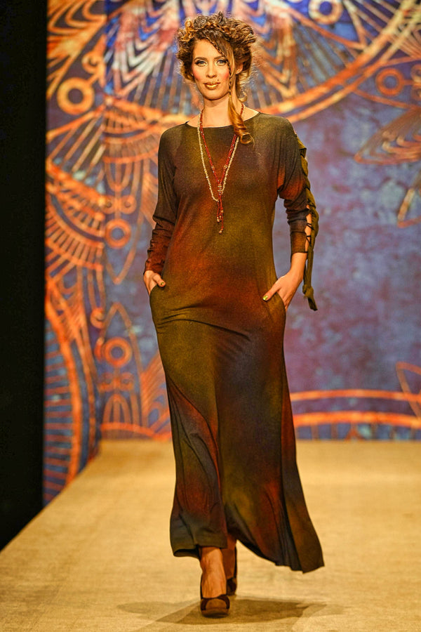 Rochie jerse pictata manual